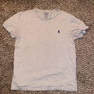 Mens Grey Polo T Shirt - small